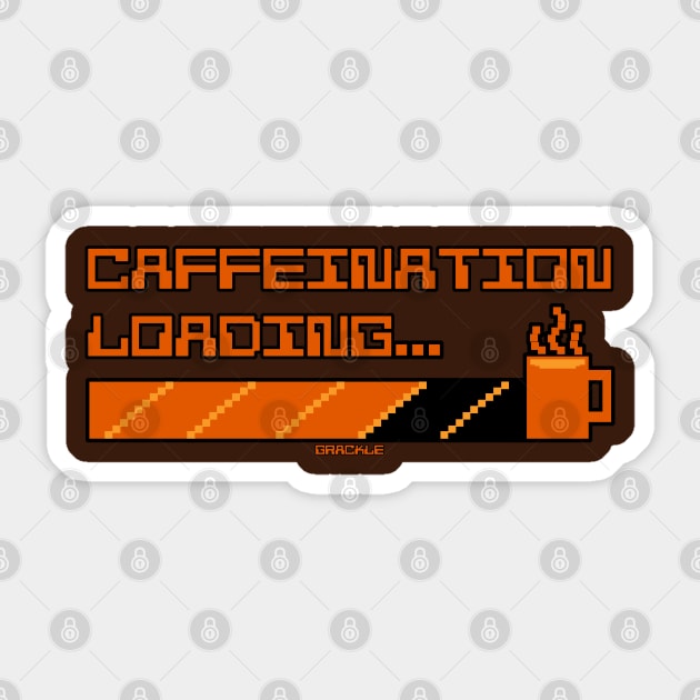 Retro Caffeine Meter Sticker by Jan Grackle